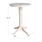 International Concepts Round 30 in Round Top Pedestal Table, 40.9 inH, Unfinished, 30 W, 30 L, 41.9 in H, Wood, Unfinished K-30RT-27B-6B-2 - alternate 3